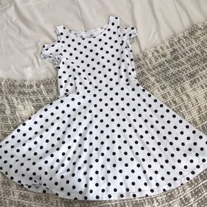 Off-Shoulder Polkadot Dress